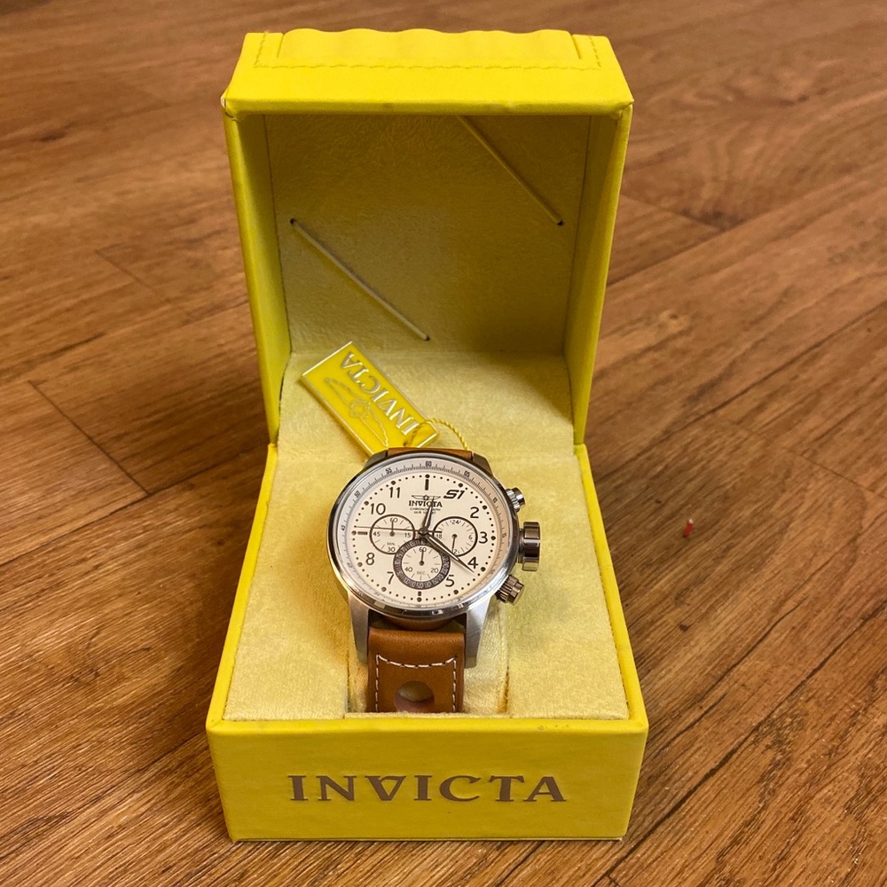 Invicta S1 Rally Men's 46mm Leather Watch